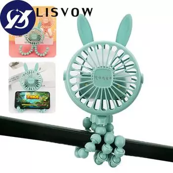 Вентилятор для тележки, коляски, портативный уличный вентилятор, зажим для ребенка, 600 мАч, USB перезаряжаемый ручной электрический вентилятор для дома, 3 скорости round розовый