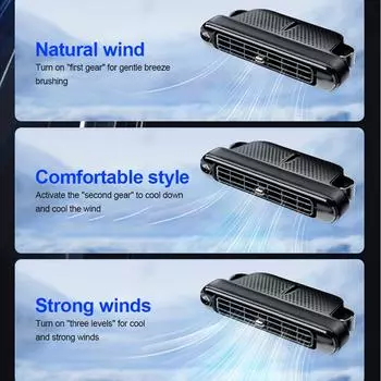 Вентилятор охлаждения подголовника автомобиля, 3 скорости, регулируемый автомобильный кулер для шеи, вентилятор заднего сиденья с питанием от USB для переднего заднего сиденья пассажира