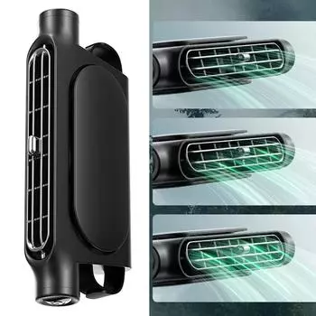 Вентилятор охлаждения подголовника автомобиля, 3 скорости, регулируемый автомобильный кулер для шеи, вентилятор заднего сиденья с питанием от USB для переднего заднего сиденья пассажира белый