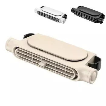 Вентилятор охлаждения подголовника переднего и заднего сиденья, бесшумный двигатель без лепестков с 3 скоростями, зарядка Type-C, белый