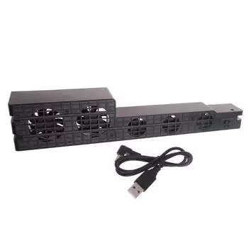 Вентилятор с контролем температуры Super-Turbo USB внешний для игровой консоли вертикальная подставка игровой вентилятор охлаждения