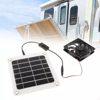 Вентилятор с солнечной панелью для дома и сада 1 Fan