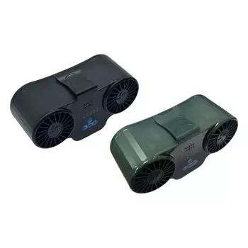 Вентилятор с зажимом на талии, прочный мини-вентилятор для кондиционирования воздуха, портативный охлаждающий вентилятор, носимый поясной вентилятор для кемпинга, рыбалки, походов, офиса, улицы зелёный