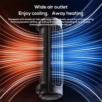 Вентилятор салона автомобиля USB зарядка для автомобильного сиденья подголовник охлаждающий вентилятор автомобильный портативный мини-кондиционер для автомобиля чёрный