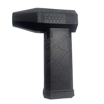 Вентилятор Высокоскоростной воздуходувный вентилятор с бесщеточным двигателем и аккумулятором емкостью 3000 мАч для использования на открытом воздухе Инструмент для очистки рабочей зоны чёрный