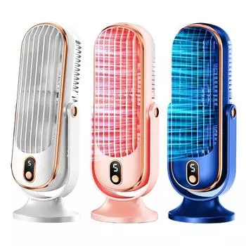 Вентилятор воздушного охлаждения USB перезаряжаемый настольный вентилятор Tower 1800 мАч с бесщеточным двигателем Портативный настольный воздухоохладитель для общежития, домашнего офиса белый