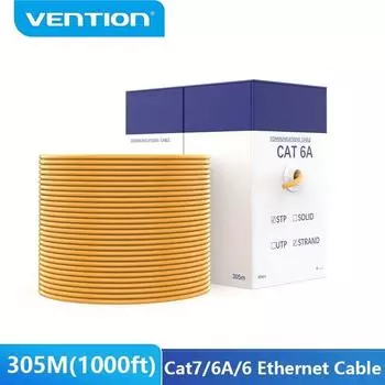 Vention 305M Ethernet-кабель 10 Гбит/с Cat7 STP Сетевой шнур для домашнего маршрутизатора