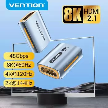 Vention 8K HDMI удлинитель HDMI разъем «мама-мама» 8K60 Гц HDMI 2.1 адаптер-удлинитель для PS4 HDTV Roku TV Stick PC 1 PC