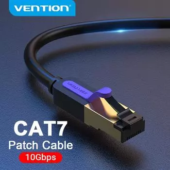 Vention Ethernet-кабель RJ45, плоский сетевой кабель Cat7 UTP для беспроводного маршрутизатора ПК, 1 м, 2 м, 3 м, 5 м, 8 м, 10 м, 15 м