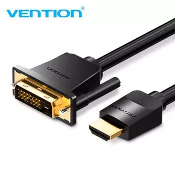 Vention Кабель HDMI-DVI Двунаправленный HDMI-папа 24 + 1 DVI-D Мужской адаптер 1080P Конвертер для Xbox HDTV DVD LCD Кабель DVI-HDMI