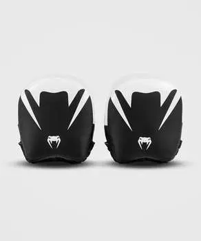VENUM Elite Thick Coaching Mitts Leather Mini (Pair) - Black/White