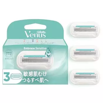 Venus razor razor for women for sensitive skin for smooth skin replacement blades 3 pieces embrace sensitive