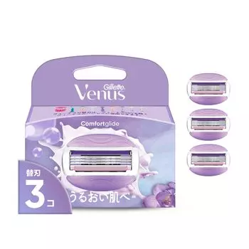 Venus Violet Scent 3 Сменные кассеты для увлажняющей бритвы для женщин