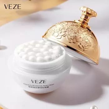 VENZEN Collagen Bouncy Pearl Cream Увлажняющий питательный осветляющий уход Омолаживающий крем для ухода за лицом