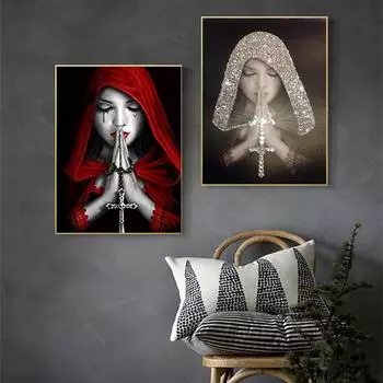 Вера 5D DIY Алмазная картина Алмазная вышивка Набор крестиков Полный горный хрусталь Мозаика Украшение дома Подарок Round 20x30cm