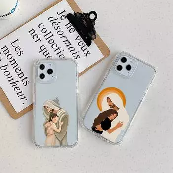 Вера христианский религиозный Иисус прозрачный чехол для телефона iPhone 11 12 Mini 13 14 Pro XS Max X 8 7 6s Plus 5 SE XR прозрачная оболочка iPhone12mini