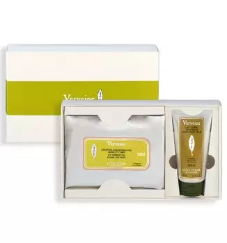 Verbena Portable Duo UV Lotion Body Cool Body Sheet Gift Set Present Women Men Men Popular L OCCITANE (Полный солнцезащитный крем) + бежевый