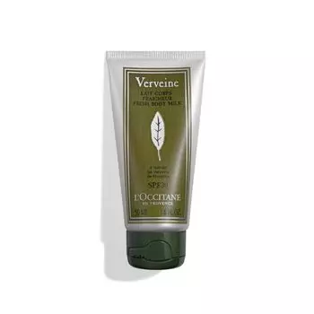 Verbena UV Fresh Body Lotion 50 мл Солнцезащитная эмульсия для защиты тела от УФ-лучей для мужчин, женщин, мужчин и детей Популярный солнцезащитный крем для тела Подарок L OCCITANE зелёный