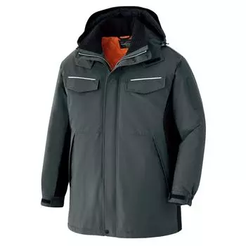 Verdexel Cold Weather 3D Charcoal Gray x 4L [Midori Anzen] Одежда, Пальто, Унисекс, Антистатическая, Резка, Водонепроницаемая, VE1041, Верх, Черный,