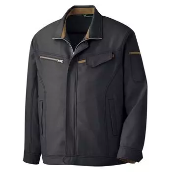 Verdexel Work Long VE529 Charcoal L [Midori Anzen] Clothes, Sleeve, Jumper, Unisex, Antistatic, Stretch, Top, древесный уголь