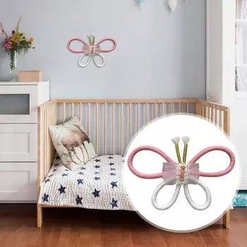 Веревка цветок украшение стены ткань ручной работы бабочки цветочный орнамент домашний офис дети E