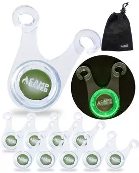 Веревка для кемпинга Greaves Rope 300 часов непрерывной работы светодиодов, специальный комплект для кемпинга, веревка для оттяжки, ночное предотвращение падений [отечественная марка] Свет, освещение,