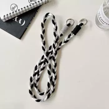 Веревка для мобильного телефона. Простая креативная плетеная веревка. Универсальный чехол для мобильного телефона. Диагональная универсальная женская индивидуальная веревка с диагональной цепочкой. Ремешок для мобильного телефона.