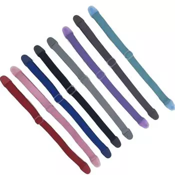 Веревка для очков, противоскользящая цепочка для очков, регулируемый съемный эластичный держатель чёрный