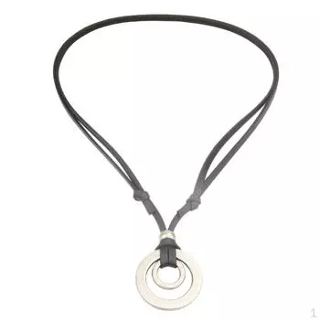 Веревка для ожерелья из искусственной кожи с подвеской для