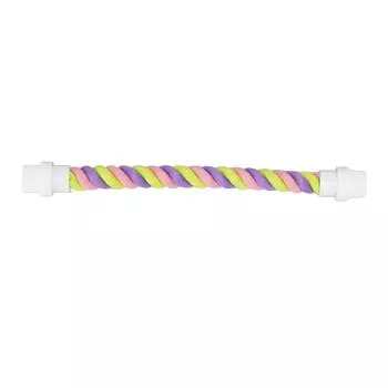 Веревка для птиц, разноцветная, гибкая, безопасная, хлопковая веревка, подставка для попугая, игрушка для корелл, неразлучников S(for 2-4kg)