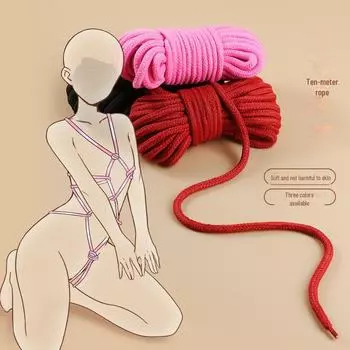 Веревка Miji Bondage 10 м – Коллекция игрушек для взрослых SM (18-60 шт./коробка) Pink Bondage Cotton Rope - Bagged