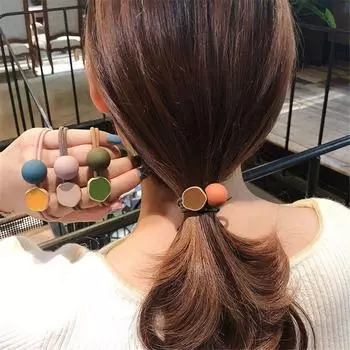 Веревка, привязанная к волосам, расширенная веревка для головы, толстая и прочная веревка для волос с двойной головкой, резинка для взрослых, легкая роскошь и высококачественная резина.