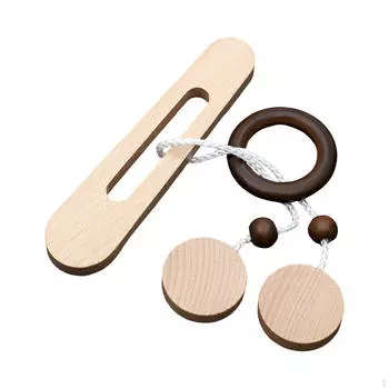 Веревочная деревянная головоломка-головоломка для развития интеллекта, развивающая игрушка для детей и взрослых