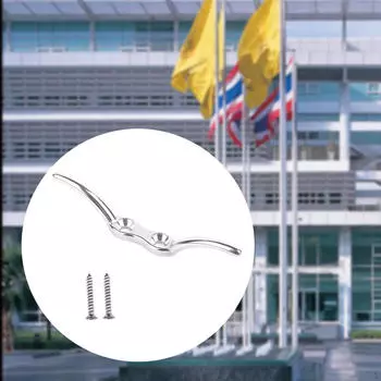 Веревочная планка с винтами, сверхмощная причальная планка для морского оборудования, лодка с крюком для флагштока чёрный