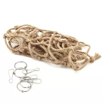 Веревочная сетка для домашних животных, попугай, птица, жевательная игра, скалолазание, жевательные игрушки, качели, гамак, игрушка, товары для домашних животных и птиц One size