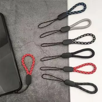 Веревочный ремешок Ремешки для удержания мобильных телефонов Ремешки для коротких ремешек Аксессуары для мобильных телефонов чёрный