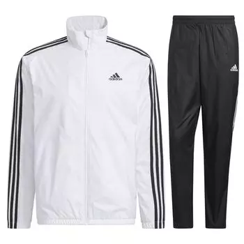 Верх и трикотаж с начесом Water Water 3 Tapered Side JL Size [Adidas] Мужская ветровка, Низ, Подкладка, Водоотталкивающий, Водоотталкивающий, Ветрозащитный, Полоски, Брюки,