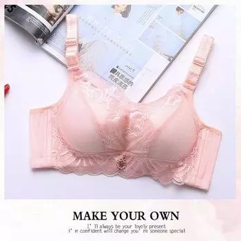 Верх тонкий и низ толстый регулирующее нижнее белье кружево без стального кольца сборка трехбортный стильный бюстгальтер 70B красный