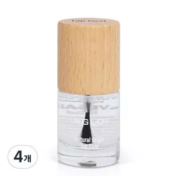 Верхнее покрытие для лака для ногтей Inglot Natural Origin 8 мл, 4 шт.