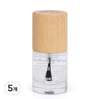 Верхнее покрытие для лака для ногтей Inglot Natural Origin 8 мл, 5 шт.