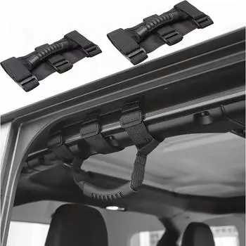 Верхние и нижние ручки для помощи в открывании автомобиля безопасны и удобны, а многофункциональный дизайн позволяет модифицировать верхнюю ручку для открывания на крыше автомобиля Pack of 1 чёрный