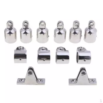 Верхние крепления бимини, 16 шт./лук, 7/8 дюйма, морская нержавеющая сталь 316