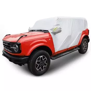 Верхний чехол для автомобиля Ford Bronco 2 двери/4 двери 2021-2023 года, водонепроницаемый защитный чехол для половины крыши от снега, дождя, пыли