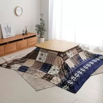 Верхний чехол для футона Ikehiko Kotatsu, квадратный, 195 x 195 см, темно-синий, водоотталкивающий, приблизительно. #5545569 тёмно-синий