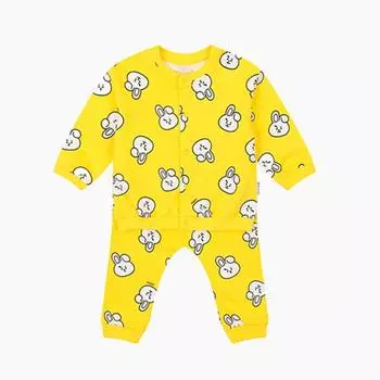 Верхний и нижний комплекты Line Friends BT21 COOKY ET и базовый желтый узор