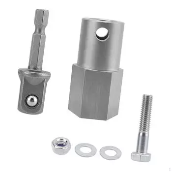 Верхний ветровой домкрат с рукояткой для прицепа Адаптер для беспроводной дрели Деталь для ремонта из нержавеющей стали Прочный Простой в использовании