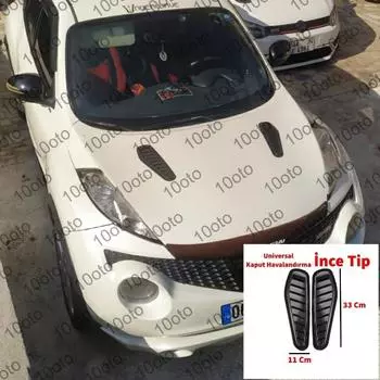 Верхняя часть капота Вентиляционная решетка тонкого типа Pino Black Plastic Vent