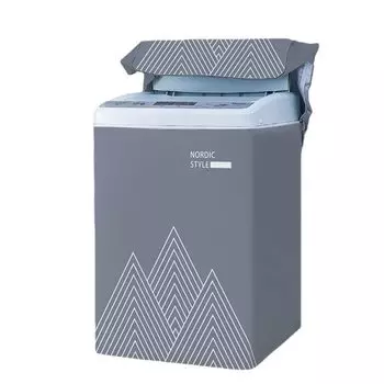 Верхняя часть стиральной машины полностью защищена от ультрафиолета, серая молния, для улицы, открывающаяся, автоматическая, водонепроницаемая, пыленепроницаемая, толстая, гибкая, 5 кг/8 кг, для улицы,