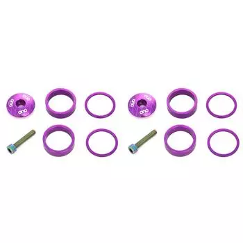 Верхняя крышка выноса руля велосипеда, крышка рулевой колонки с проставкой для кольца вилки с винтом (фиолетовый)