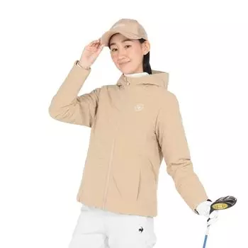 Верхняя одежда Coq Sportif Утепленная с капюшоном Легко надевать Тепловая навигация Водоотталкивающая Гольф LG4FWB50L BG00 LL [Le Golf] [Stretch Forcer] Женская (бежевый)